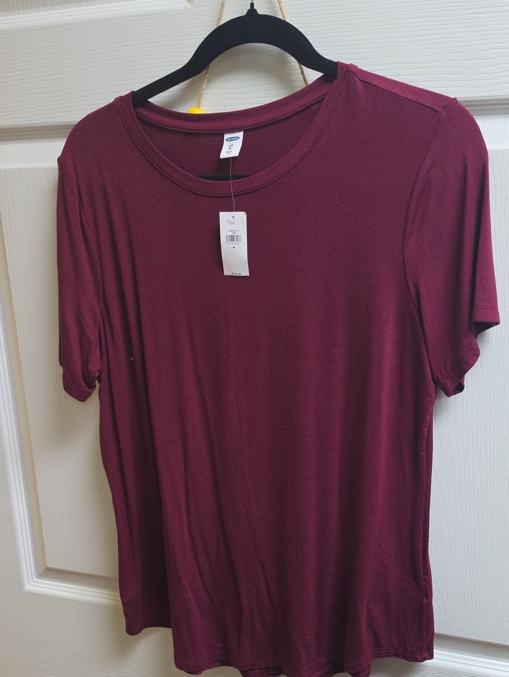 Old Navy Women's Wine Short Sleeve Crewneck Tee